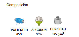 Composición del tejido de la sudadera