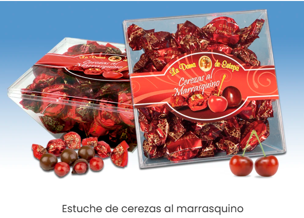 19- ESTUCHE CON CEREZAS MARRASQUINO