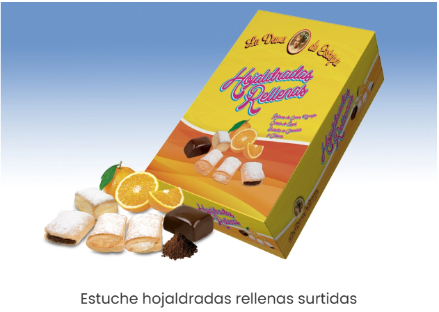 34- ESTUCHE HOJALDRADAS RELLENAS SURTIDAS