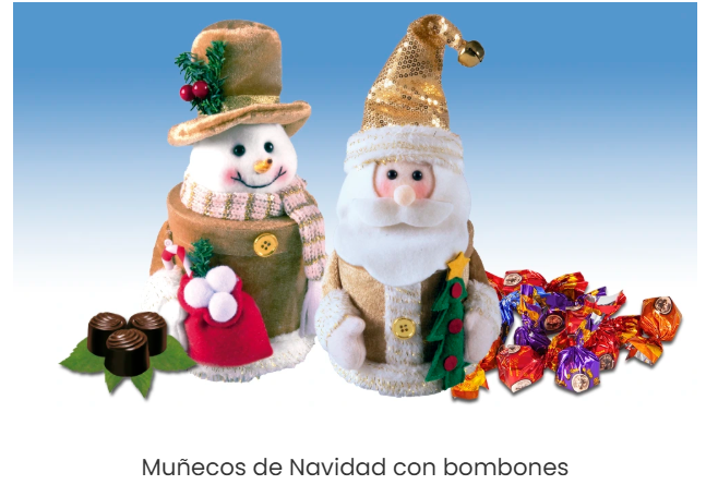 22- MUÑECOS DE NAVIDAD CON BOMBONES